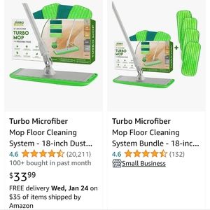 6 new cleaning mops